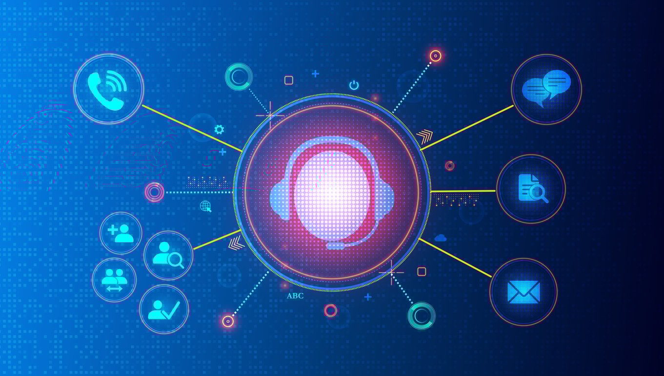 Immagine astratta che ricorda l’intelligenza artificiale e i metodi di comunicazione